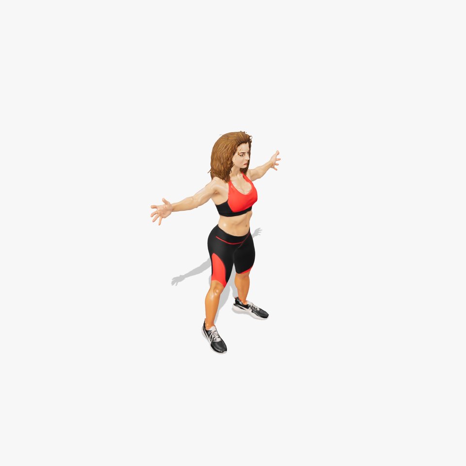Red Athletic Wear model pack
